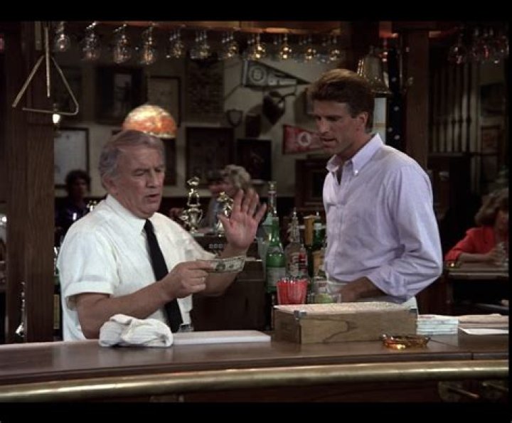Ted Danson Stands Behind the Bar