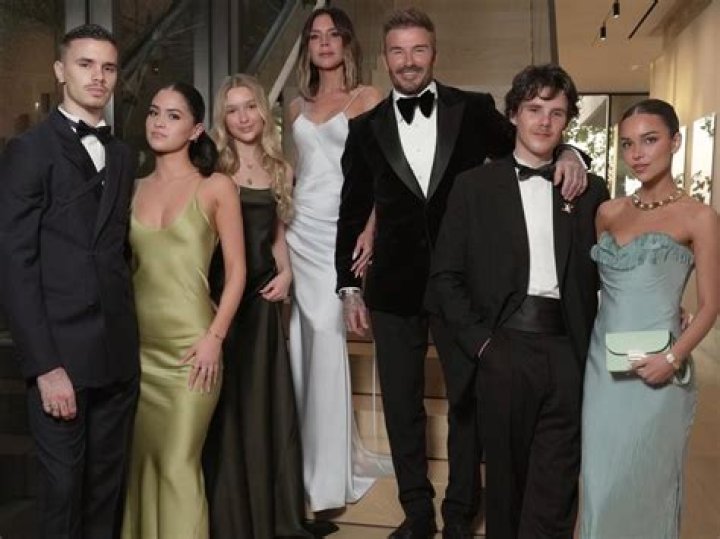 The Beckhams Attending Another One Of Mom&rsquo;s Fashion Shows