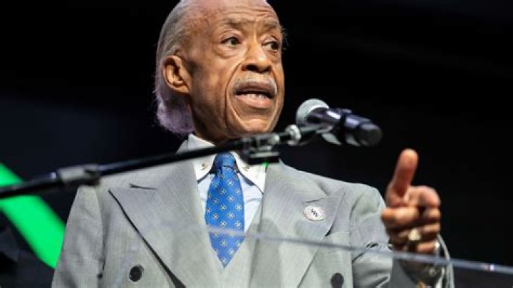 The Rev. Al Sharpton speaks during a funeral service for George Floyd at The Fountain of Praise church, in Houston George Floyd Funeral, Houston, United States - 09 Jun 2020