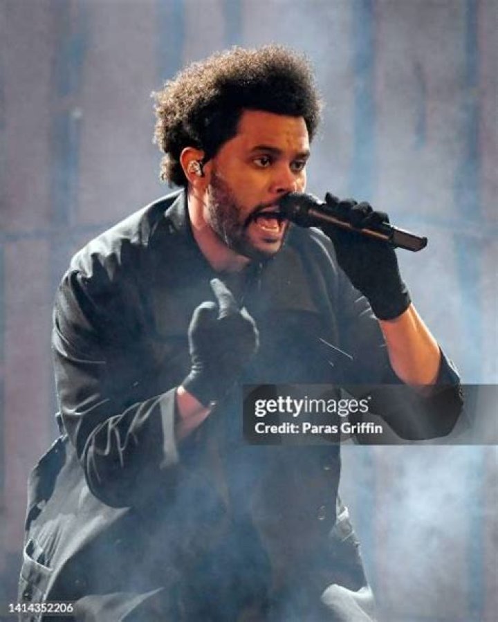 The Weeknd performs at the Pepsi Halftime Show during the NFL Super Bowl 55 football game between the Kansas City Chiefs and Tampa Bay Buccaneers, Sunday, Feb. 7, 2021 in Tampa, Fla. (Ben Liebenberg via AP)