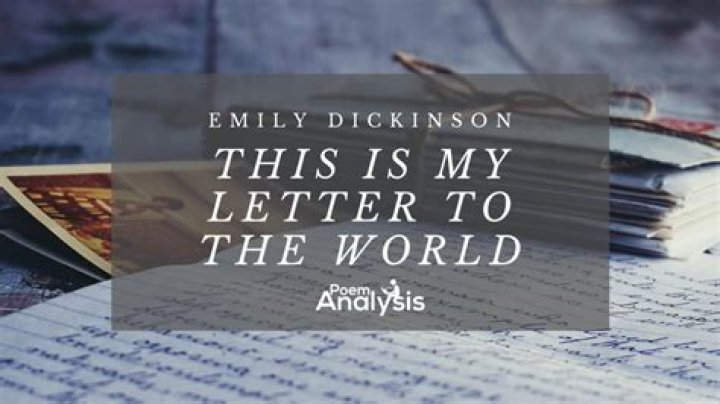 This is My Letter To The World – Hollywood Life