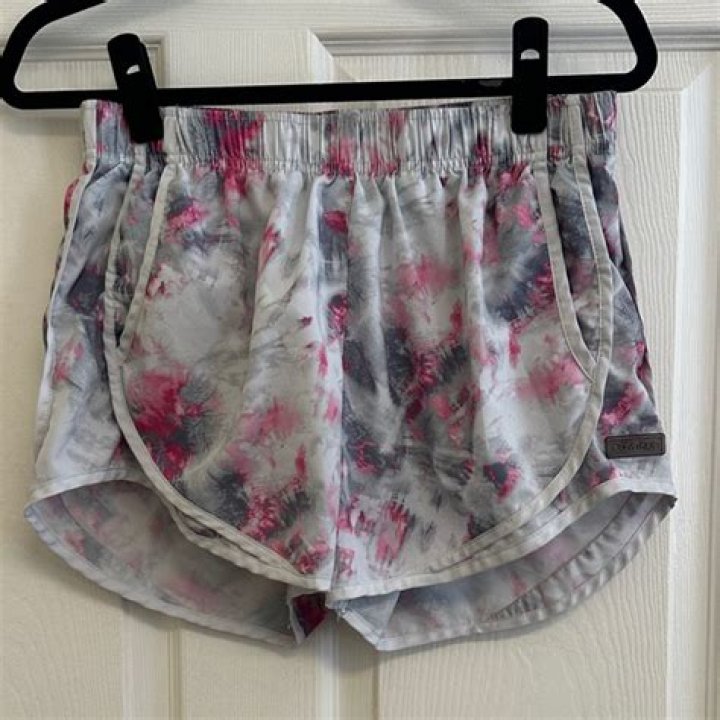tie-dye running shorts
