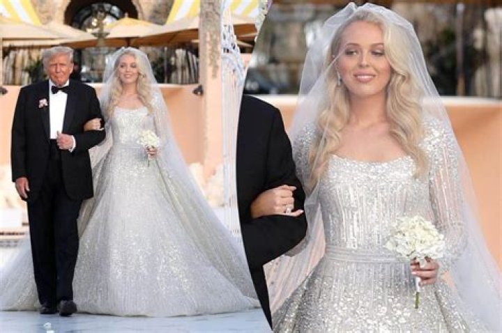 Tiffany trump In A White Dress