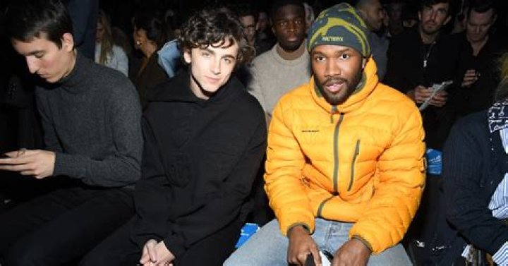 Timothee Chalamet and Frank Ocean in the front row Louis Vuitton show, Front Row, Fall Winter 2019, Paris Fashion Week Men's, France - 17 Jan 2019