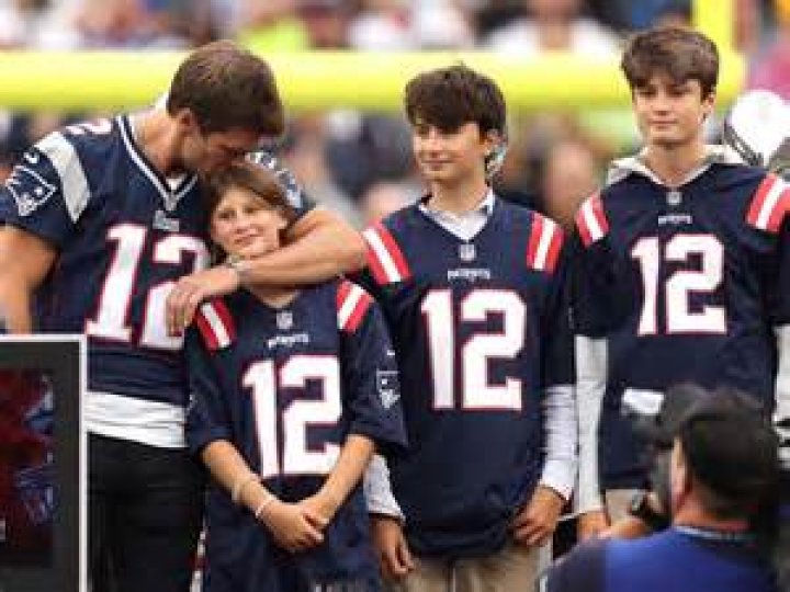 Tom Brady & Vivian At Training Camp