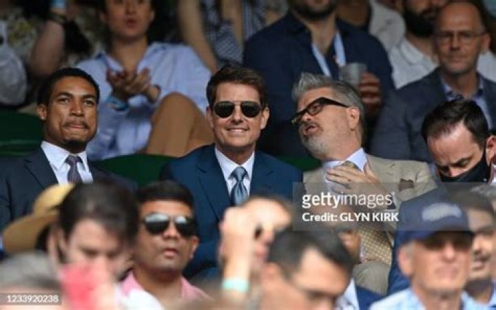 Tom Cruise in the Royal Box on Centre Court Wimbledon Tennis Championships, Day 13, The All England Lawn Tennis and Croquet Club, London, UK - 09 Jul 2022
