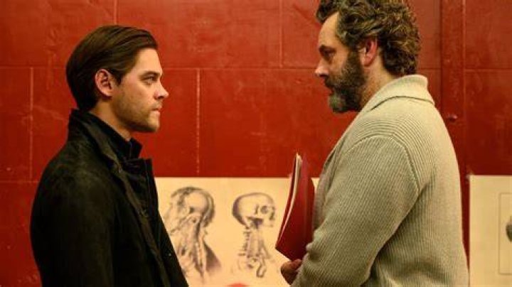 Tom Payne and Michael Sheen as Malcolm Bright and Martin Whitly
