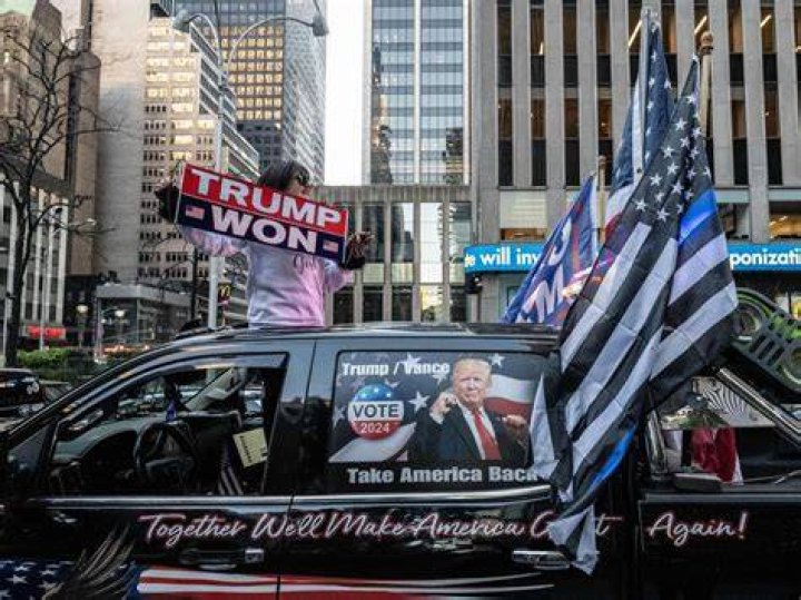 Trump Supporters In New York On Election Night