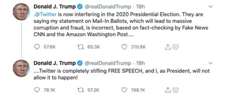 Trump Threatens To Shut Down ‘Social Media’ On Twitter After His Mail-In Ballot Tweets Fact-Checked