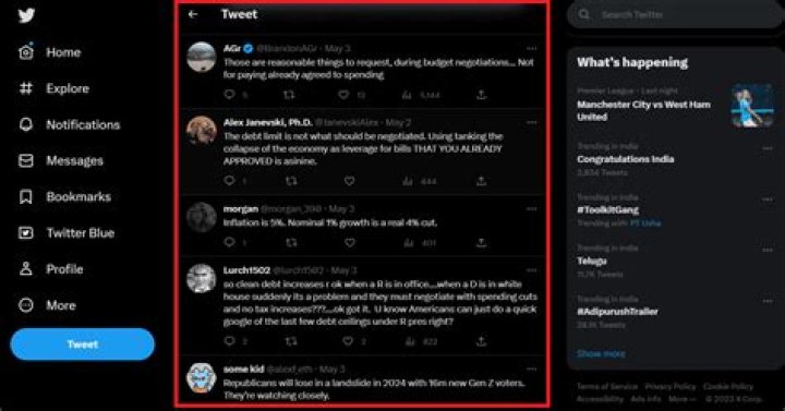 Twitter comments