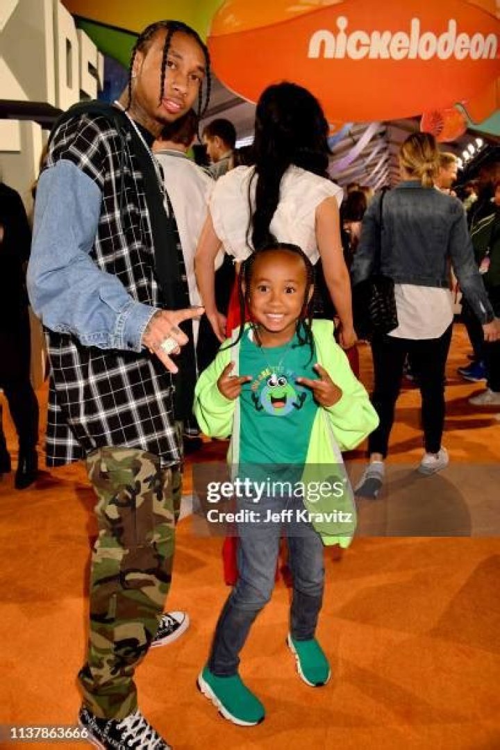 Tyga and King Cairo Stevenson Nickelodeon Kids' Choice Awards, Arrivals, Galen Center, Los Angeles, USA - 23 Mar 2019