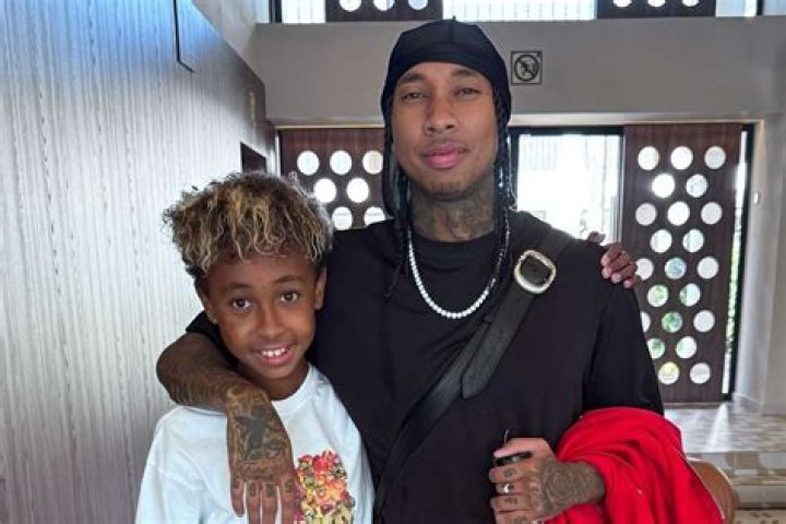 Tyga at the BASE X 1OAK F1 pop-up