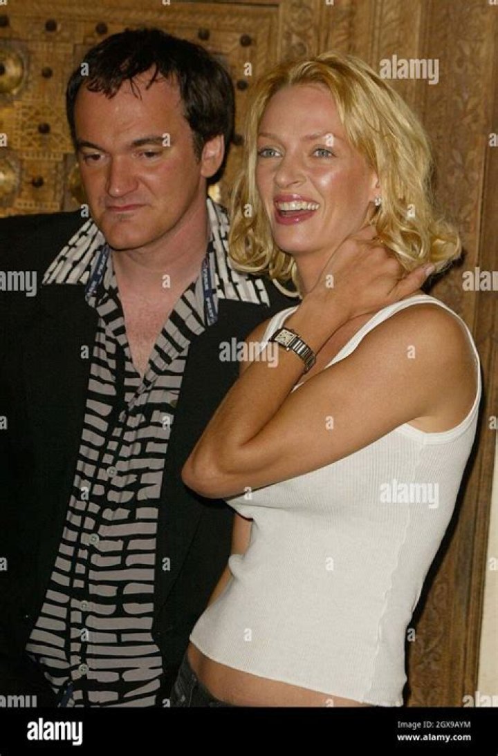 Uma Thurman with Quentin Tarantino