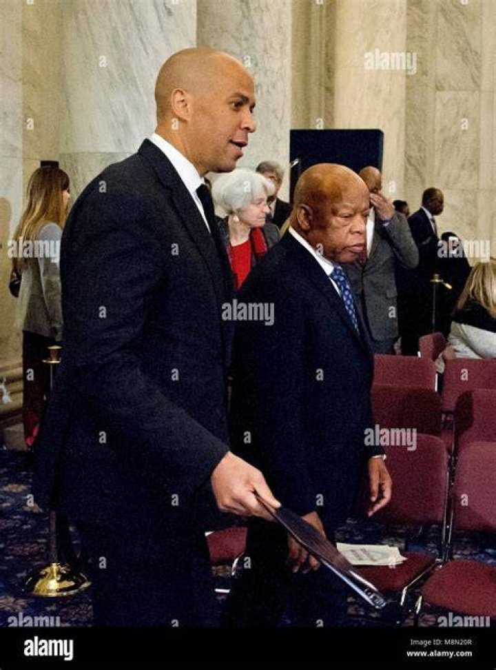 United States Senator Cory Booker (Democrat of New Jersey) makes remarks at a press conference in the US Capitol in Washington, DC announcing a Democratic package of three bills to be introduced in the US Senate and US House to control prescription drug prices. Press conference on Democratic Bills to control prescription drug prices, Washington DC, USA - 10 Jan 2019