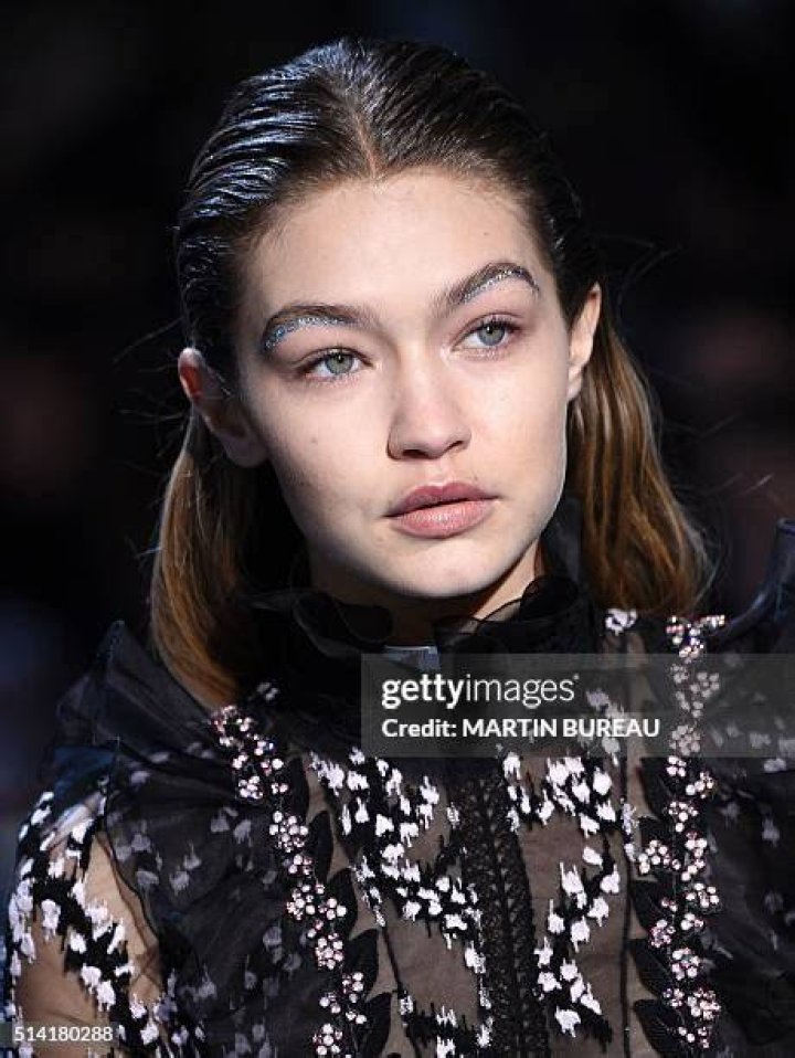 US model Gigi Hadid presents a creation from the Fall/ Winter 2020/2021 men's collection by French designer Bruno Sialelli for Lanvin fashion house during the Paris Fashion Week, in Paris, France, 19 January 2020. The presentation of the men's collections runs from 14 to 19 January. Lanvin - Runway - Paris Men's Fashion Week F/W 2020/21, France - 19 Jan 2020