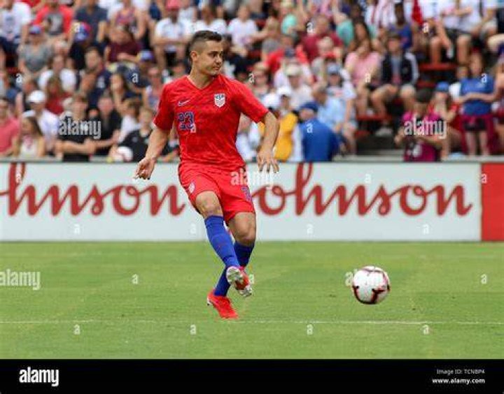 USMNT player Aaron Long plays the ball during an international friendly soccer game between the US Men's National Team and the Venezuela National Football Team at Nippert Stadium in Cincinnati, Ohio Soccer Venezuela vs USMNT, Cincinnati, USA - 09 Jun 2019