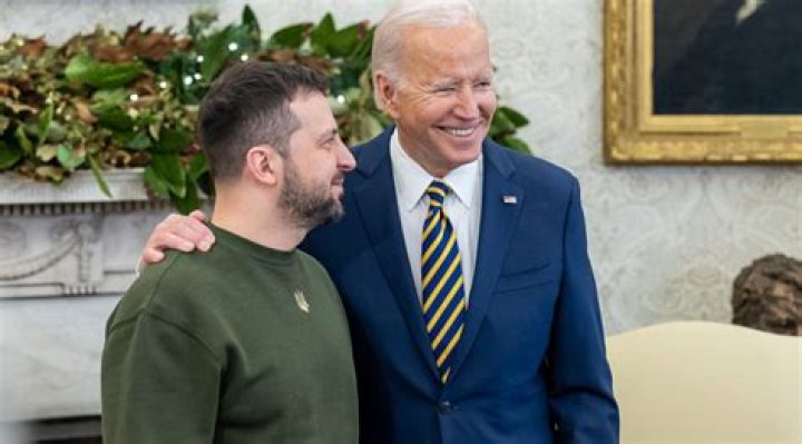 Volodymyr Zelenskyy With Joe Biden