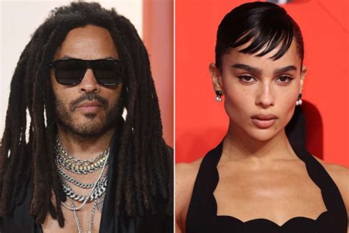 Zoe and Lenny Kravitz