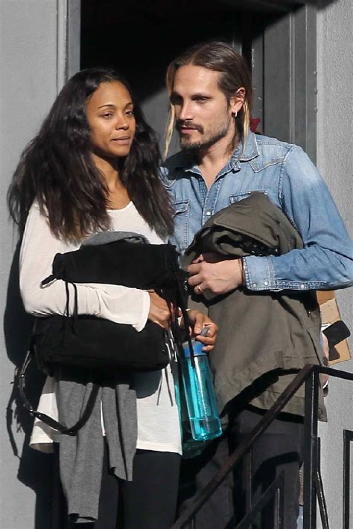 Zoe Saldana and her husband Marco Perego Saldana with their kids